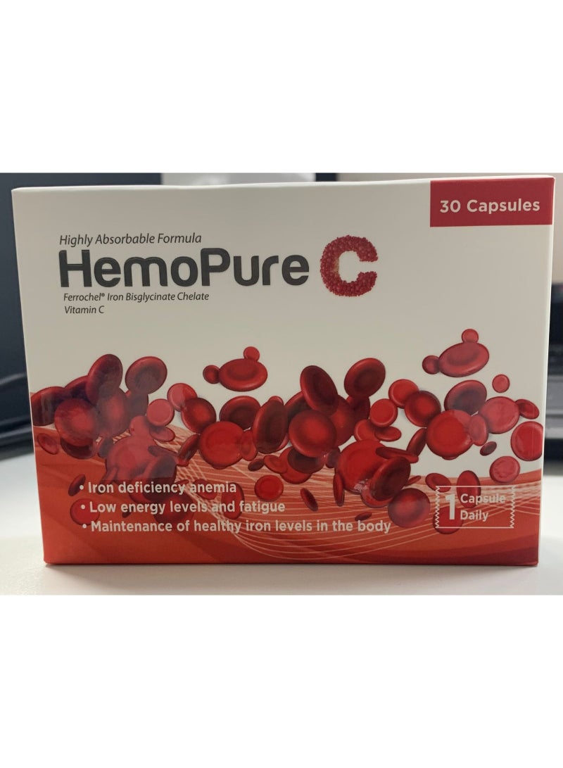 HEMOPURE C CAPSULES 30'S