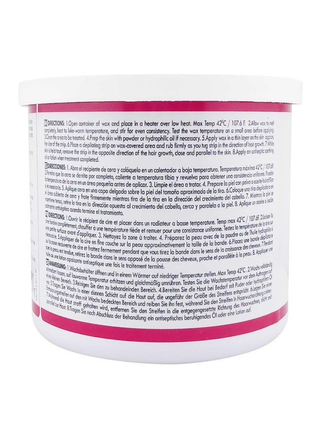 Waxness Spa Choice Rosin Free Sparkly Fuchsia Soft Wax Tin 14 oz / 397 ml - Image 2