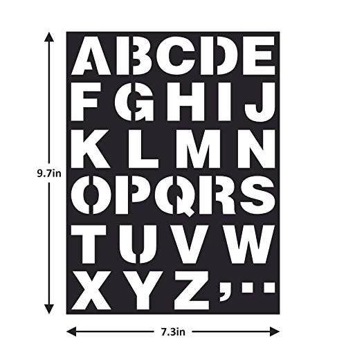 itsy-bitsy Little Birdie- Stencil Uppercase Alphabet | 7.3 X 9.7 Inch. - Image 2