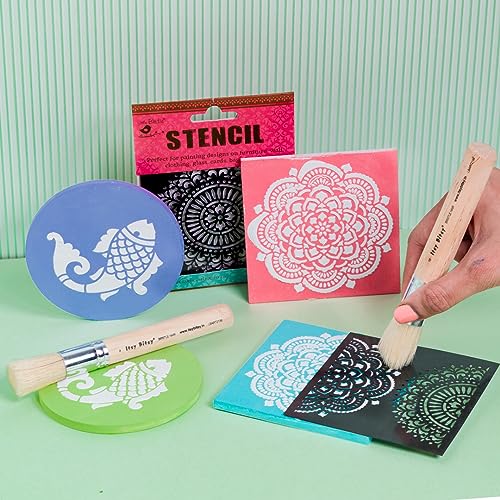 itsy-bitsy Little Birdie- Stencil Uppercase Alphabet | 7.3 X 9.7 Inch. - Image 4