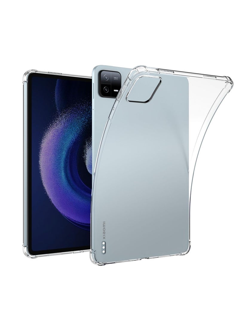 Case For Xiaomi Pad 6/Xiaomi Pad 6 Pro 11 Inch Released 2023 Shockproof Impact Resistant Flexible Cover Anti-Scratch Transparent TPU Protective Shell - Image 1