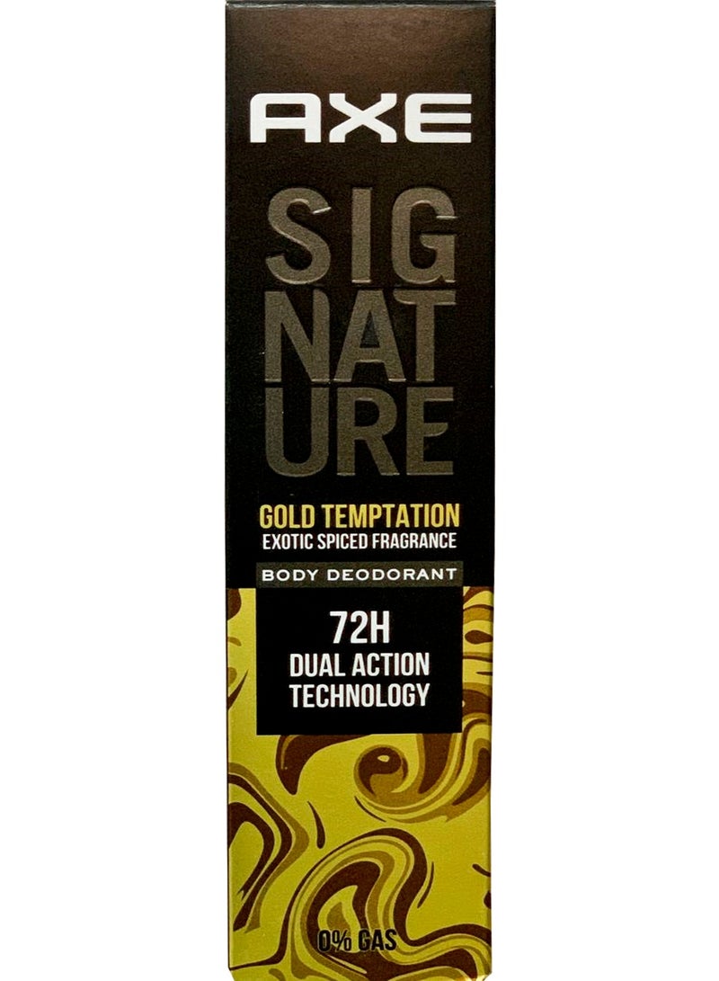 Axe Signature Gold Temptation Body Deodorant For Men 122 Ml - Image 1