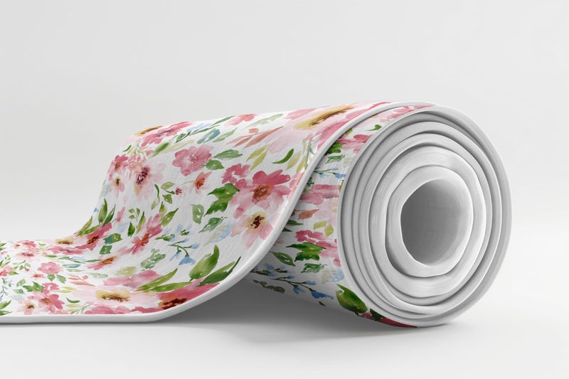 Home Studio Home Plus Studio 100% Cotton Soft Lightweight Reversible Single Bed Dohar for Bed, AC Dohar, All Seasons 150 GSM, White and Pink Floral Printed - 1 Pcs  - Image 3