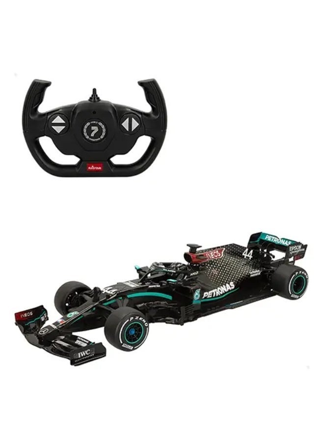 Rastar Mercedes-AMG F1 W11 EQ Performance Remote Control Car with Steering Wheel Controller, Black - Image 1