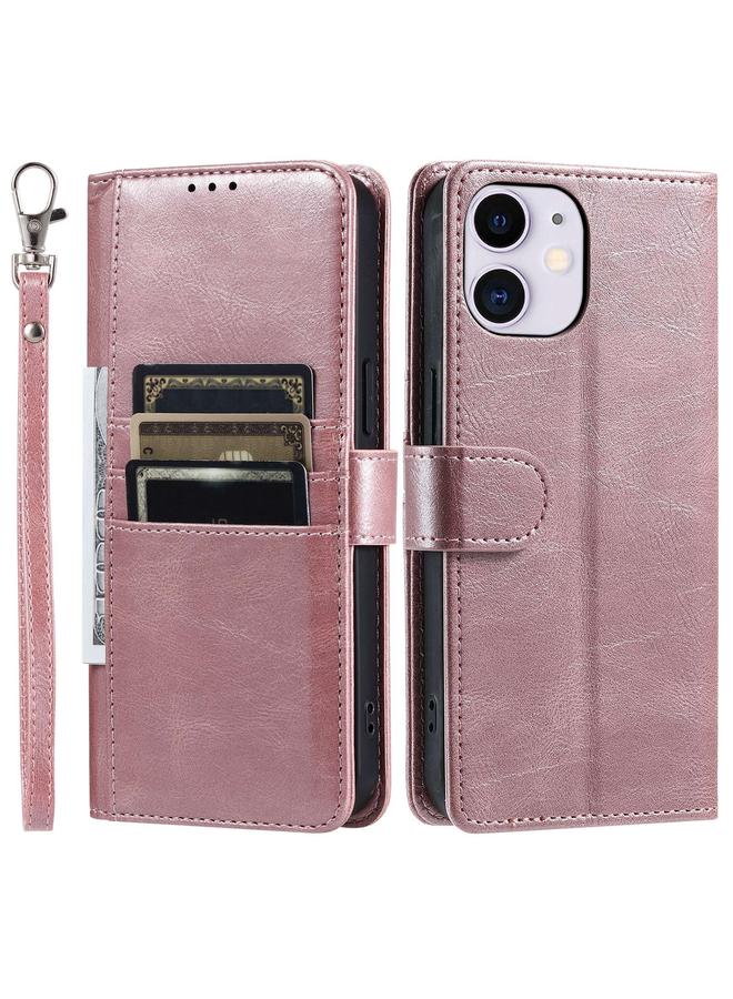 S-TOP Case For iPhone 12 mini Simple 6-Card Wallet Leather Phone Case - Image 4