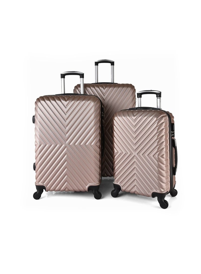 نيو ترافيل طقم حقائب  سفر صلب  3 قطع  ماركة نيو ترافل مقاس 28/24/20 بوصة  817/3P - Image 1