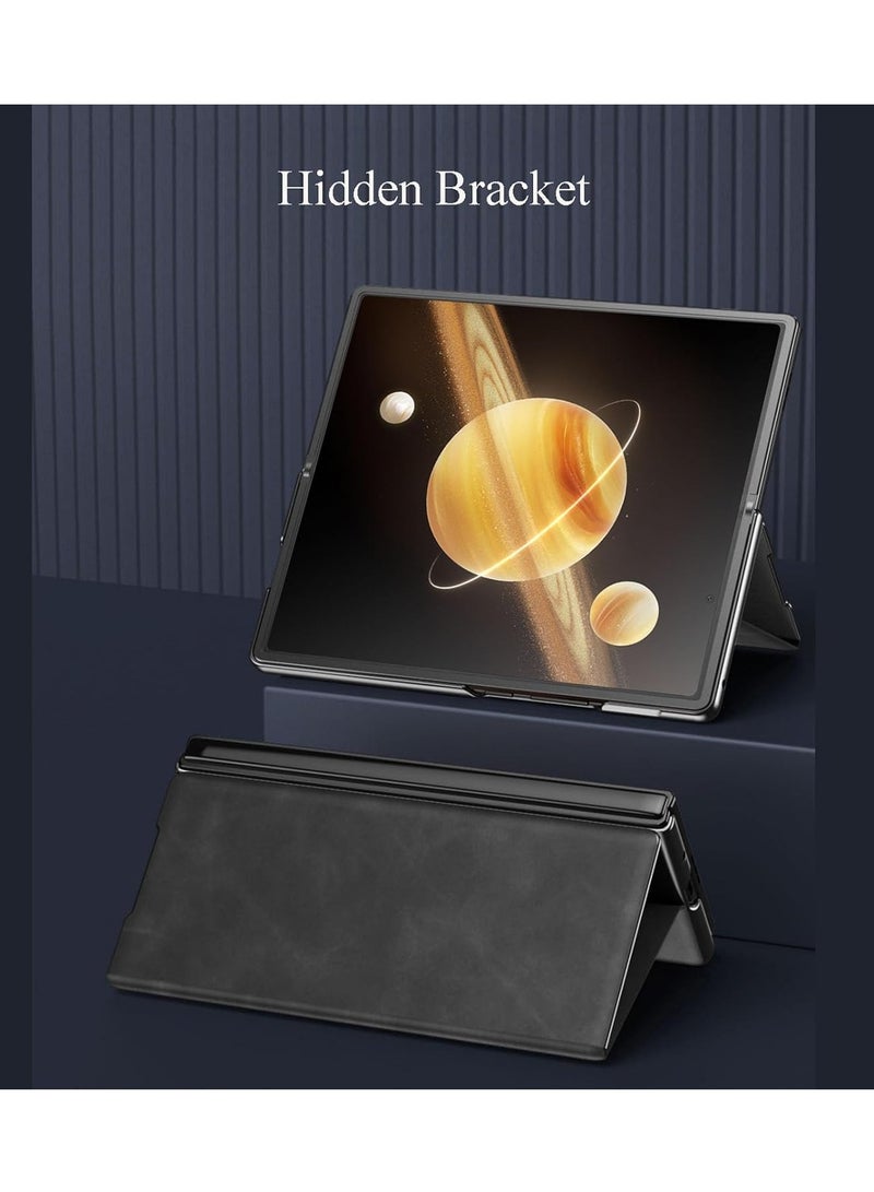 عام حالة وقائية الشرف ماجيك V3 ، مع وظيفة قوس الجلود الاصطناعية المغناطيسي ، مع حالة الهاتف المحمول ، حالة وقائية كاملة الشرف ماجيك V3 ، أسود - Image 4