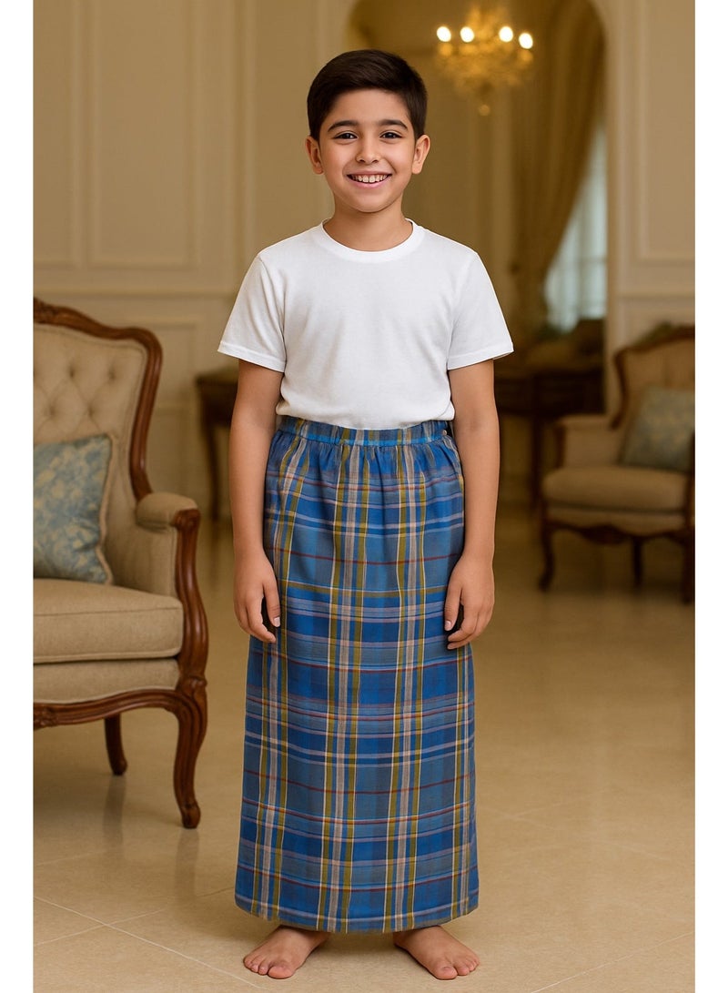 بهنس فوطة ولادي وزرة مطاط  للاولاد وزرة صيفي مريحة جدا وباردة لاطفال وزار ولادي معوز صارون فوطة اولاد صاروم اسباعية ولادية مناسب للمنزل والنوم واوقات الصلاة - Image 2