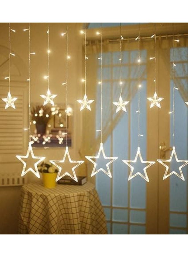 ستائر ديوالي 12 نجمة LED سلسلة أضواء للديكور - Image 2