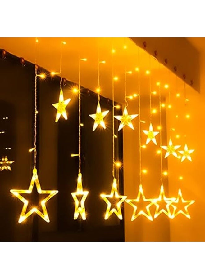 ستائر ديوالي 12 نجمة LED سلسلة أضواء للديكور - Image 1
