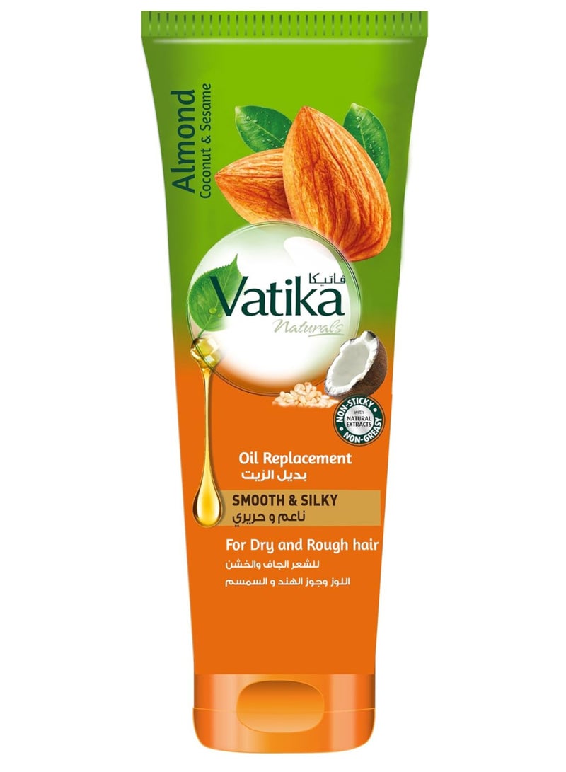 فاتيكا بديل زيت شعر من فاتيكا ناتشورالز للشعر الجاف، سعة 200 مل، مرطب وناعم بخلاصة اللوز وجوز الهند والسمسم - Image 1