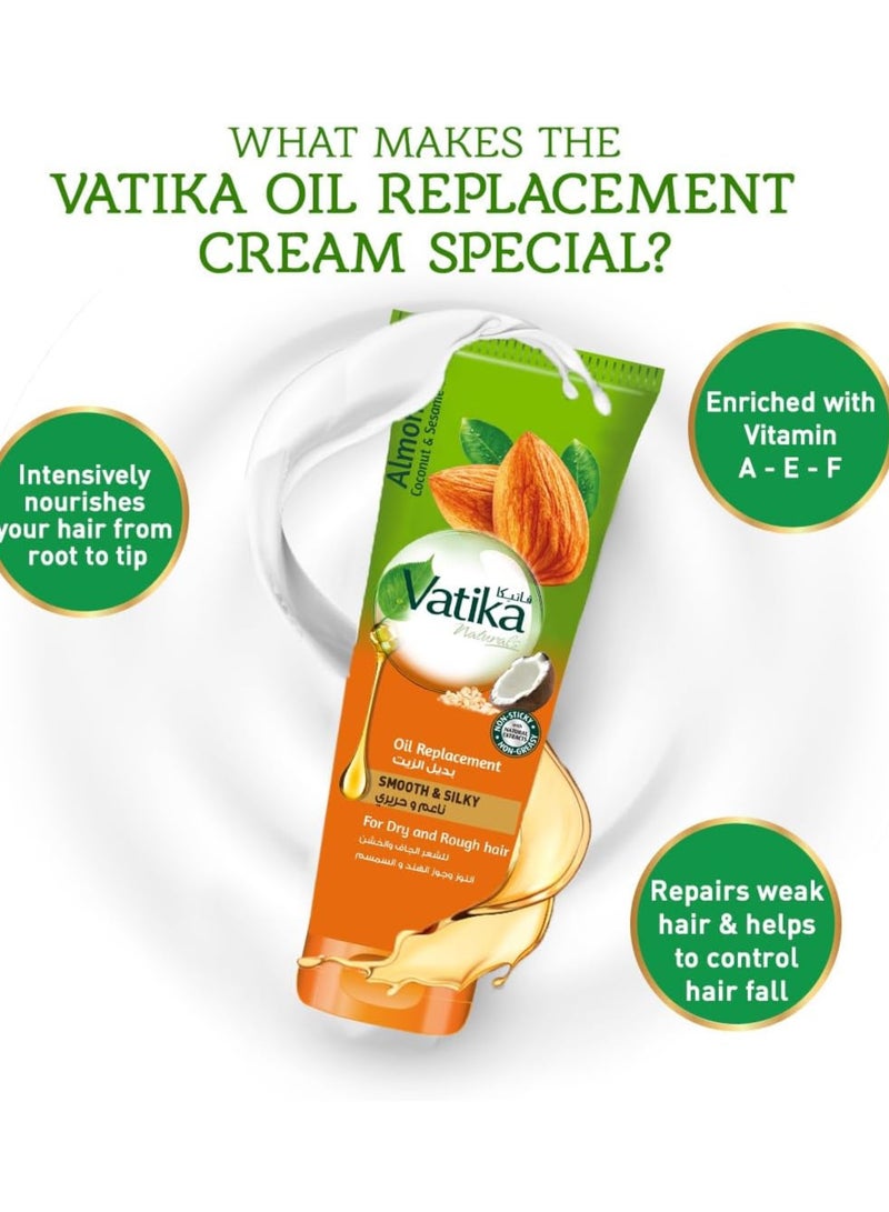 فاتيكا بديل زيت شعر من فاتيكا ناتشورالز للشعر الجاف، سعة 200 مل، مرطب وناعم بخلاصة اللوز وجوز الهند والسمسم - Image 2