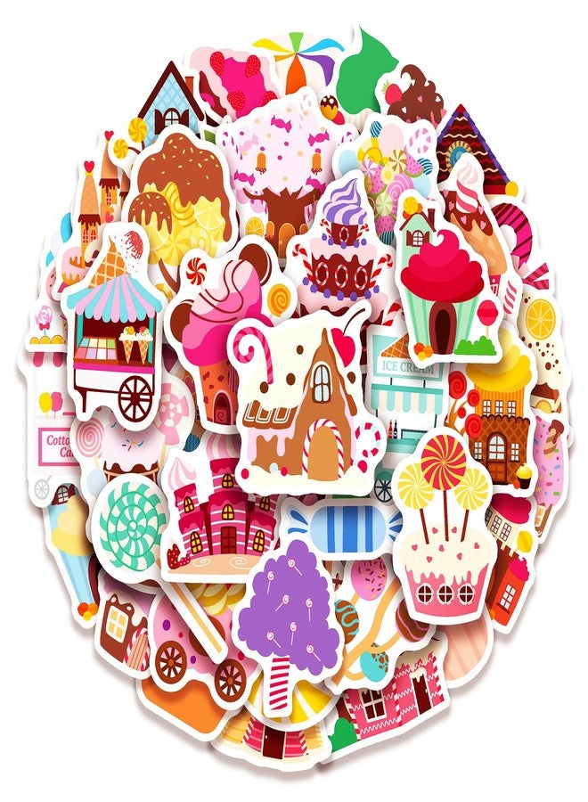 Cleverplay 100 Pack Candyland Stickers, Candy Land Party Favors, Birthday Decorations - Image 1