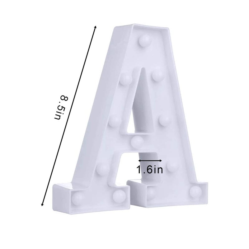 Party Propz ضوء الحروف، ضوء ماركيه للأبجدية لتزيين الغرف، حروف LED للأبجدية للتزيين، حروف LED، ضوء الحروف لتزيين الغرف، أضواء الحروف لعيد الميلاد - Image 2