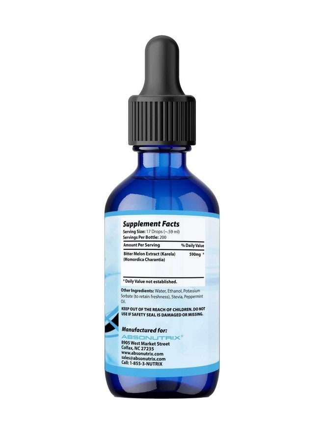 Absonutrix Bitter Melon Extract 590 mg, 4 Fl Oz, 200 Servings, Optimum Bioavailability, Quality Ingredients, Cruelty-Free Products, Non-GMO, Third-Party Tested, GMP-Certified, Made in USA - Image 2