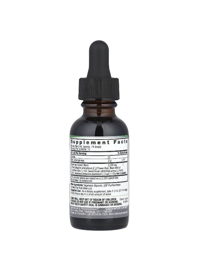 NATURE'S ANSWER Black Walnut & Wormwood Fluid Extract 1 Fl Oz - Image 2