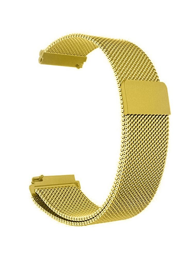 Samsung Galaxy Watch 5 / Galaxy Watch 5 Pro Band Milanese Stainless Steel Strap 20mm Compatible with Galaxy Watch5 (44mm/40mm) Galaxy Watch5 Pro (45mm) Gold