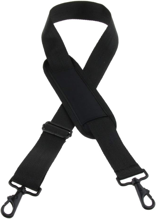 klarako Adjustable Belt Strap for Guitar Bass Violin Bag Case Box Replacement Parts - Black, 62mm - Image 5
