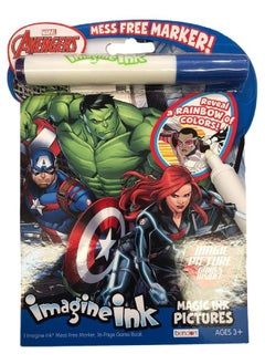 Bendon Publishing Imagine Ink Coloring Book Set For Superhero Kids 3 Magic Ink Books Featuring Avengers Spider Man And Captain America  - Image 5
