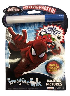 Bendon Publishing Imagine Ink Coloring Book Set For Superhero Kids 3 Magic Ink Books Featuring Avengers Spider Man And Captain America  - Image 4
