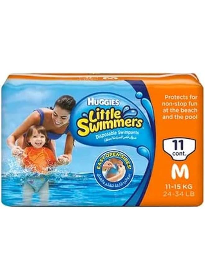 هجيز حفاضات السباحة للأطفال الصغار من Huggies (متوسطة)