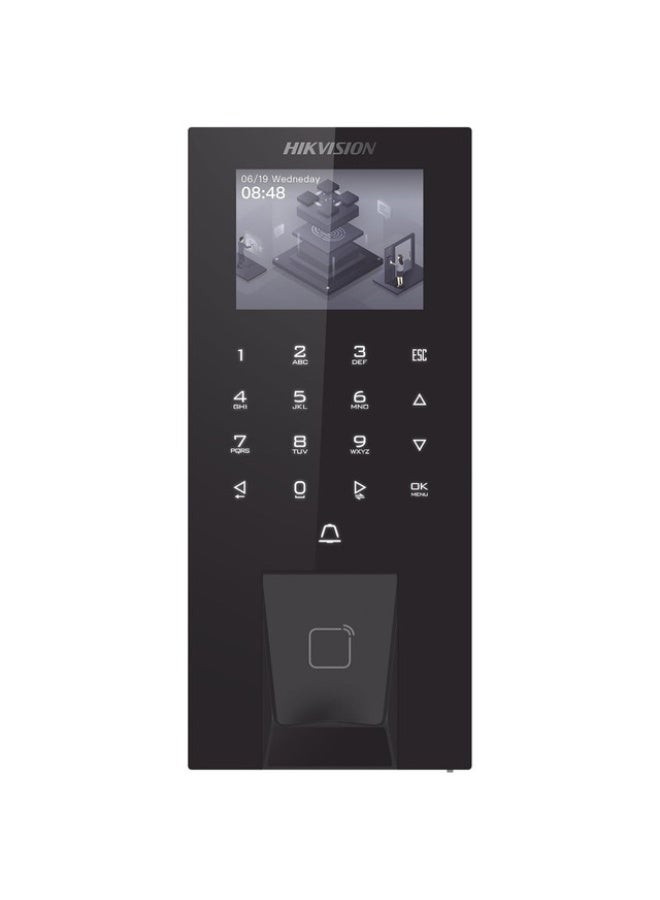 HIKVISION DS-K1T807MBFWX-E1 Pro Series Fingerprint Access Control Terminal, 2.4" LCD Display, 5000 Fingerprints, 5000 M1 Cards, 150,000 Logs, PIN Code, Wi-Fi, Bluetooth, PoE, IP65 Waterproof, RS-485, Wiegand, USB, Web Config, Linux OS – Indoor/Outdoor Use | DS-K1T807MBFWX-E1 - Image 2