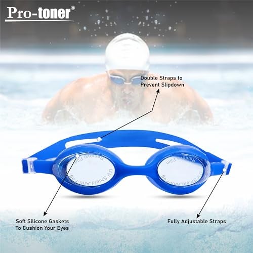 Protoner Swimming Set combo Goggles, cap & Ear Plugs - Image 4