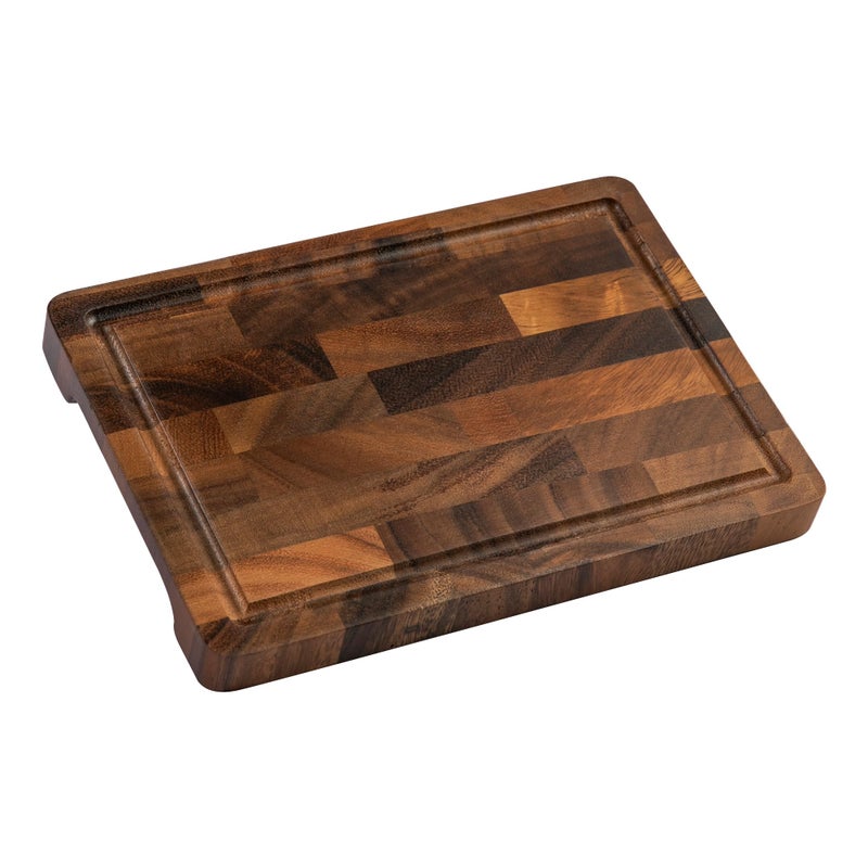 FYCTIO Walnut Wood Cutting Board Small End Grain Cutting Boards for Kitchen Compact Size Lightweight Durable for Cheese and Small Prep 9x6x08 - Image 2