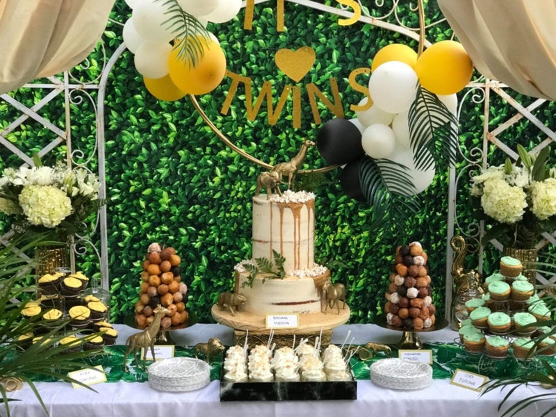 SJOLOON 5X7ft Green Leaves Backdrop Greenery Backdrop Natural Green Lawn Party Photography Backdrop Birthday Newborn Baby Lover Wedding Photo Studio Props 10923 - Image 4