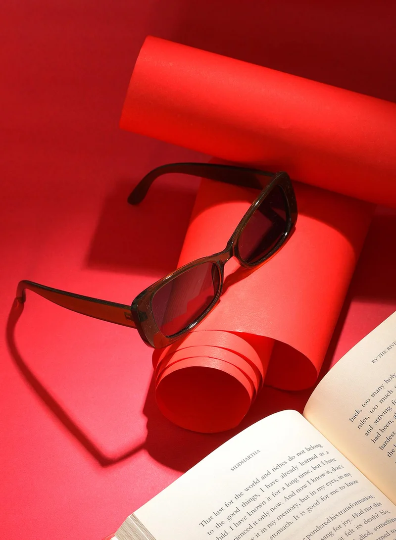 صوص هاوت Black Lens Blue Butterfly Sunglasses