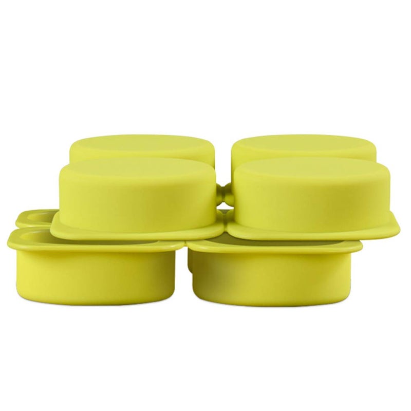 QELEG 2 Pcs 4 Cell Sponge Oval Soap Molds Silicone Soap Mold Cake Bar DIY Handmade Soap Molds Baking Tray (Oval) - Image 5