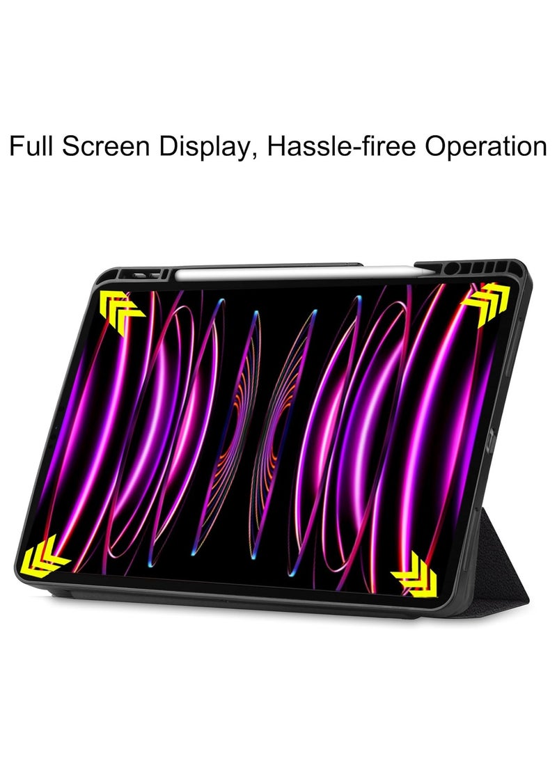 General Case Compatible with iPad Pro 13 2024 Built-in Pencil Holder, Lightweight Trifold Smart Tablet Case Multi-Angle Stand Cover for iPad Pro 13 inch 2024 with Auto Wake/Sleep  - Image 4