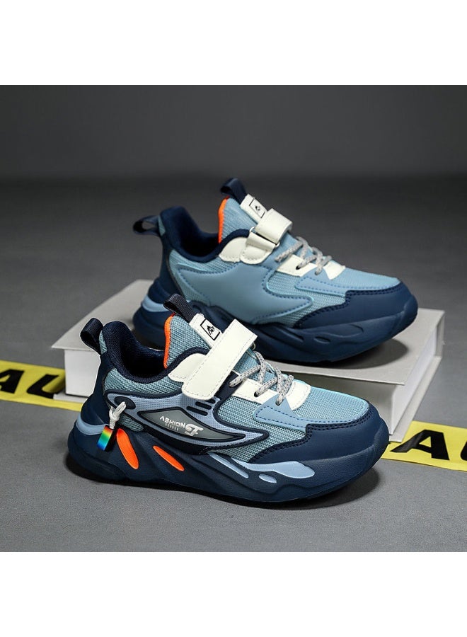 NIBEMINENT Big Kids Anti-skid Sneakers Children Student Casual Lightweight Running Hiking Sneakers  Soft Bottom Breathable Mesh Shoes - Image 1