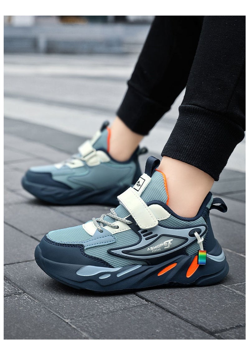 NIBEMINENT Big Kids Anti-skid Sneakers Children Student Casual Lightweight Running Hiking Sneakers  Soft Bottom Breathable Mesh Shoes - Image 2