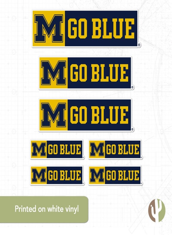 Desert Cactus University of Michigan Sticker Michigan Wolverines Vinyl Decal Laptop Water Bottle Car Scrapbook Sheet (Type 3-7) - Image 4