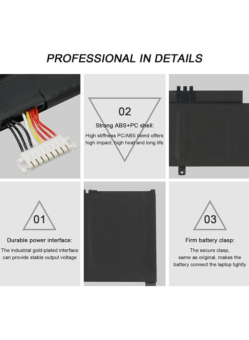 C41N1809 15.4V 57Wh 3740mAh Compatible for Asus Flip 15 UX562FD UX562FDX UX562 UX562FN Q536F Q536FD Series 0B200-03440000 - Image 2