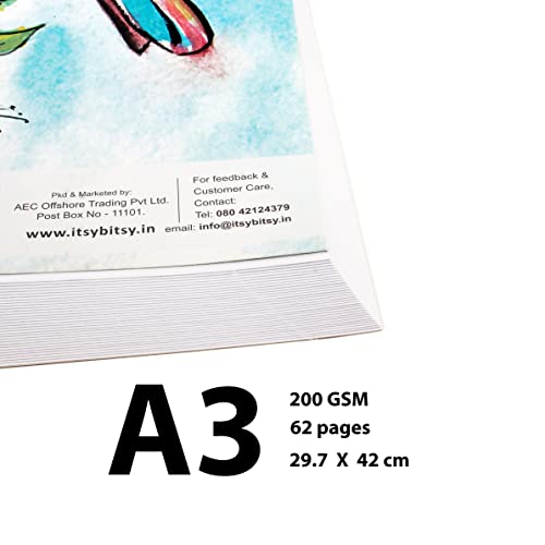 itsy-bitsy ITSY BITSY-Water Colour Book A3, 62 Pages - Image 3