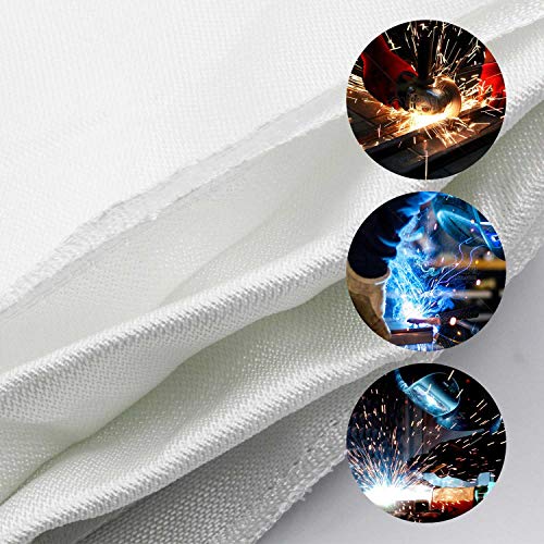Gihunk Welding Blanket Heavy Duty Fiberglass Fire Blanket Protect Work Area from Sparks (80 x 80 inches) - Image 2