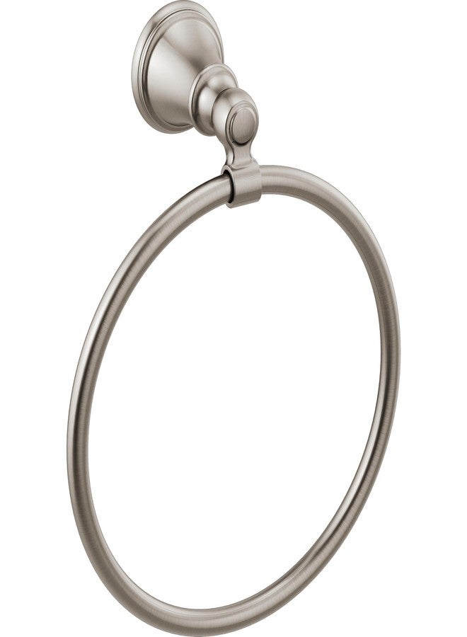 Delta Woodhurst (1-Pack) Hand Towel Holder Brilliance Stainless Steel Towel Racks for Bathroom Wall Round Towel Ring Holder for Bath Towel Hanger for Kitchen, Bathroom Accessories 73246-SS - Image 1