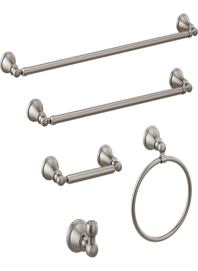 Delta Woodhurst (1-Pack) Hand Towel Holder Brilliance Stainless Steel Towel Racks for Bathroom Wall Round Towel Ring Holder for Bath Towel Hanger for Kitchen, Bathroom Accessories 73246-SS - Image 3