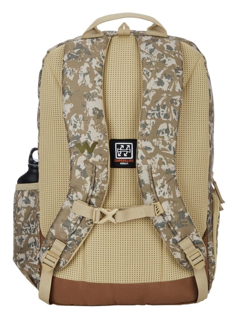 Wildcraft Safara Tactical 1 29L 3 Compartment Laptop Backpack with Rain Cover (12963) (Desert Camo 3), Khaki - Image 4