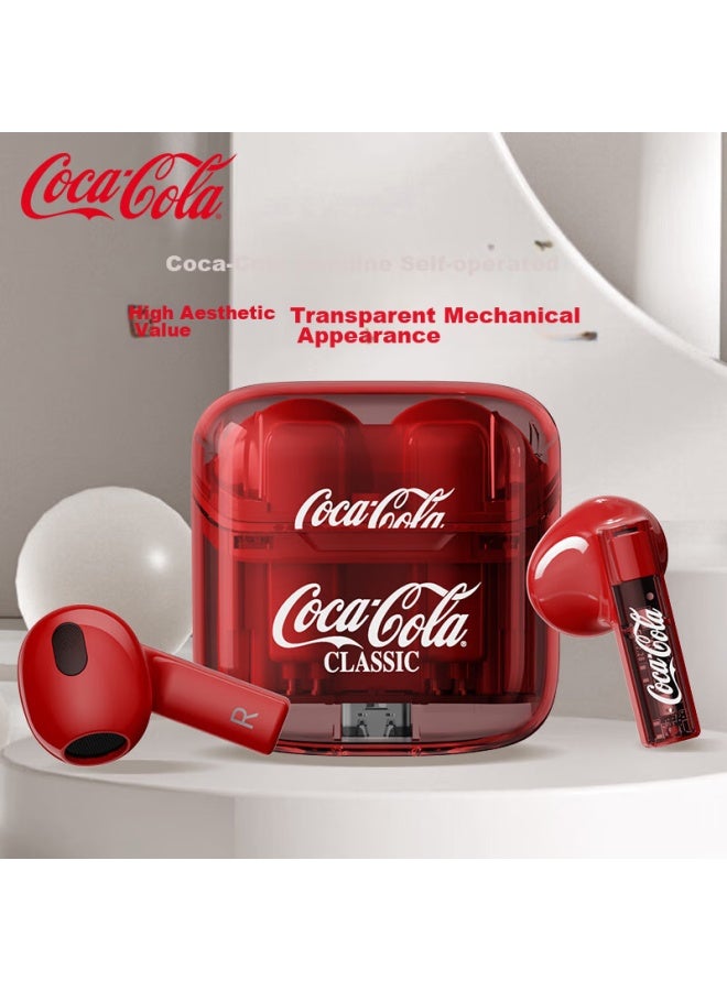 Coca-cola T01 Bluetooth Earphones, Semi-in Noise-cancelling Headphones, Sports Running Headphones, Wireless, Compatible With Apple, Xiaomi, Huawei Earphones - Image 1