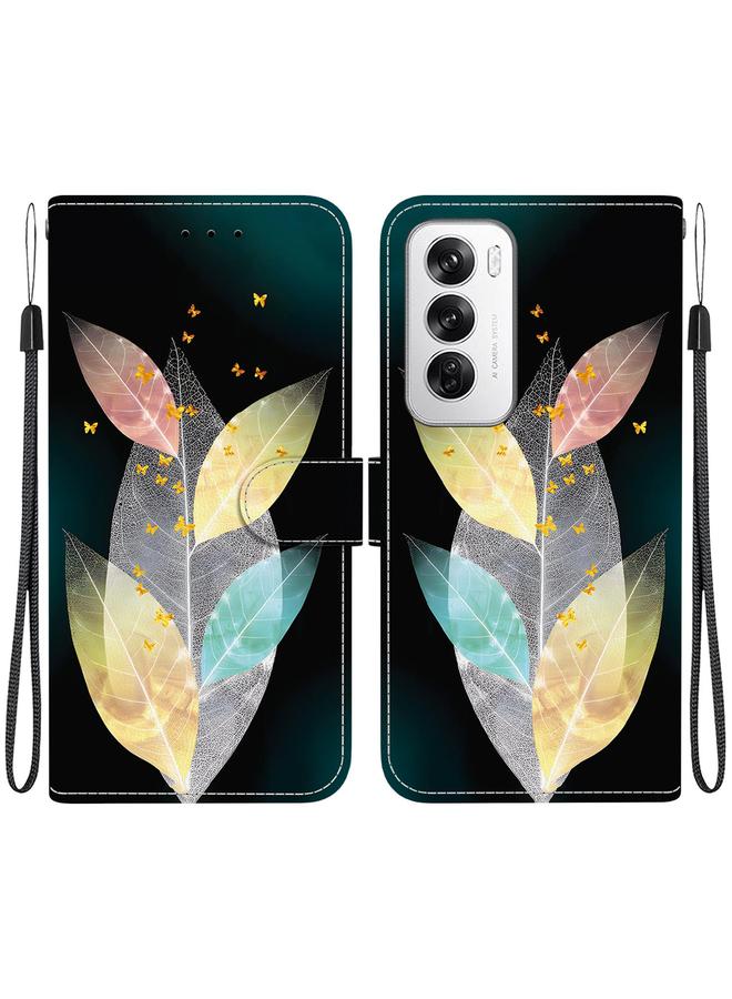 S-TOP Case For OPPO Reno12 5G Global Crystal Texture Colored Drawing Leather Phone Case - Image 1