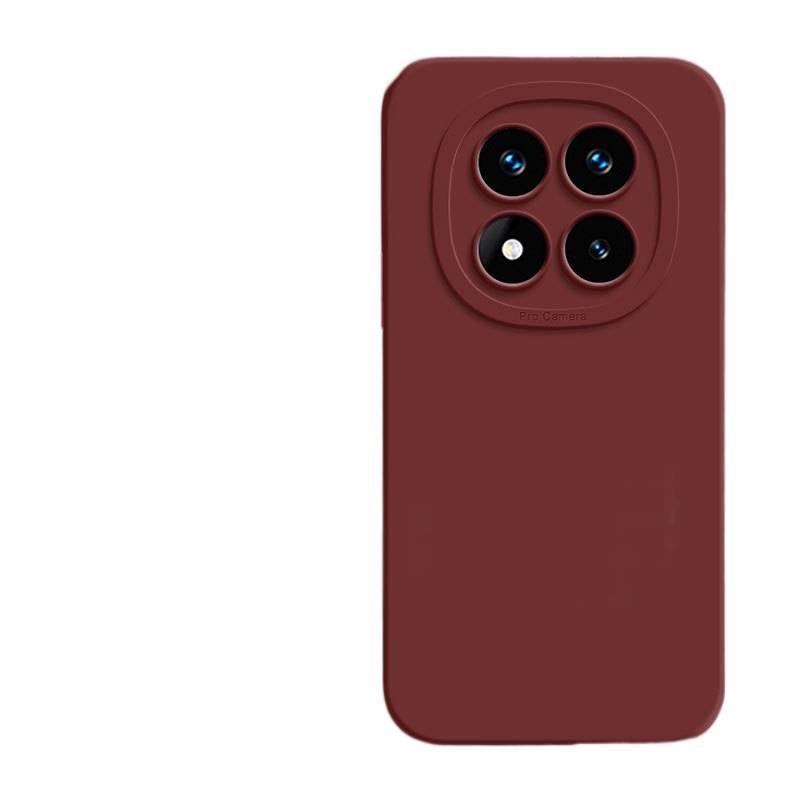 غطاء واقي، الحماية باللون الأحمر من السقوط، مقاوم للصدمات لـ Redmi Note 14، أحمر، سيليكون من السيليكون للاستخدام الداخلي للرحلات اليومية للعائلة - Image 5