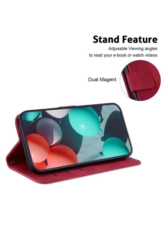 S-TOP Case For Samsung Galaxy S21+ 5G Seven-shaped Embossed Leather Phone Case - Image 5