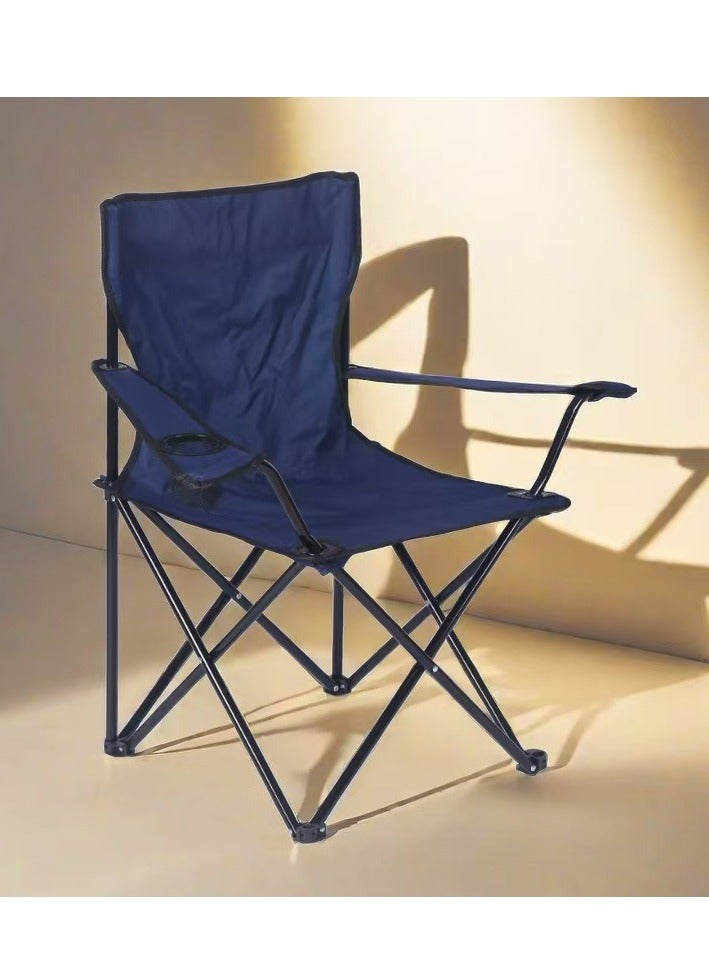 السيميا كرسي رحلات وبحر قابل للطي محمول - مقاس 50x50x80 سم - مع حقيبة تخزين ومنظم أكواب - Image 2