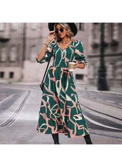 Wholesale Autumn New Fashion Women'S Printed Long Sleeve Dress