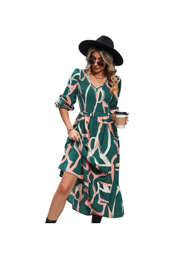 VUELO - Wholesale Autumn New Fashion Women'S Printed Long Sleeve Dress - Image 1