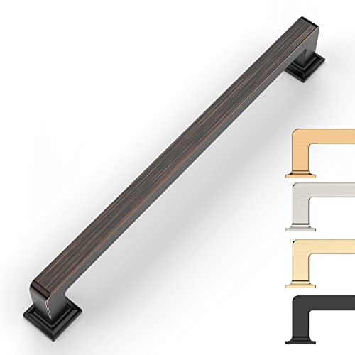 9BUILD 10 Pack 7 Inch Oil Rubbed Bronze Cabinet Pulls Handles for Cabinets - Image 1