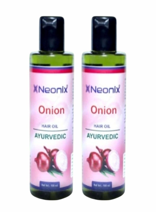Neonix onion Oil | For Strong, Long and Thick hair | Nourishes Scalp | Controls Hair Fall, Strengthens Hair & Promotes Hair Growth - 100 ml+100ml (PACK OF 2)200ml - Image 1
